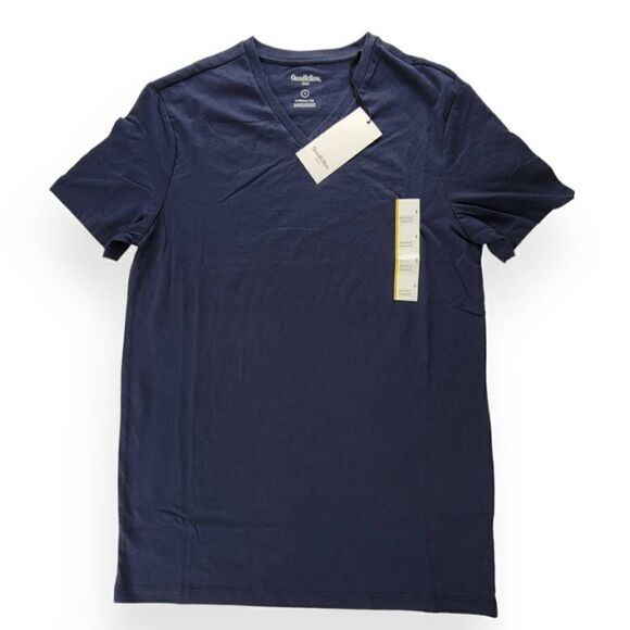GoodFellow & Co.   Navy Blue  V-Neck  Tee Size Small - Picture 1 of 1